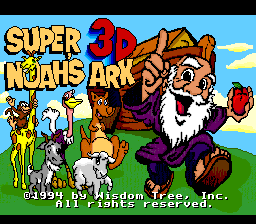 Super 3D Noah's Ark screenshot 2 for Super Nintendo